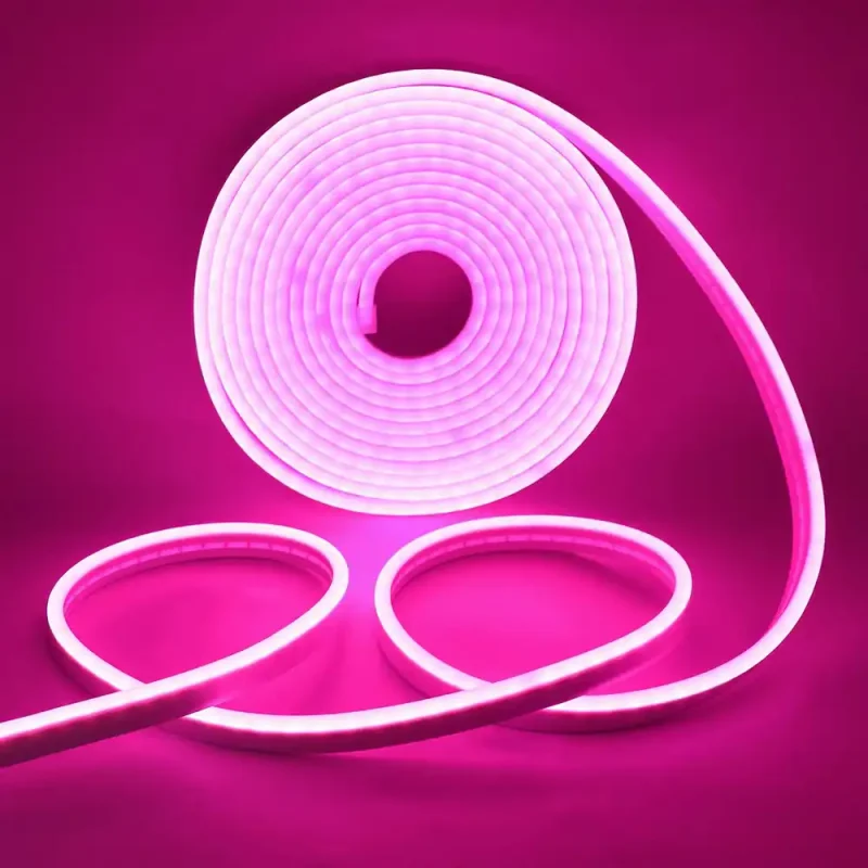 Led Neon Flex Neon 5M/Roll 12V ( Pink )