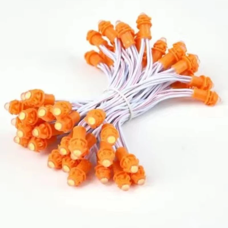 orange color LED Pixel Light 12mm